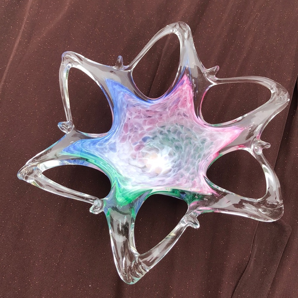 Hand blown Glass bowl